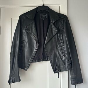 Lucky Brand 100% Leather Moto Jacket